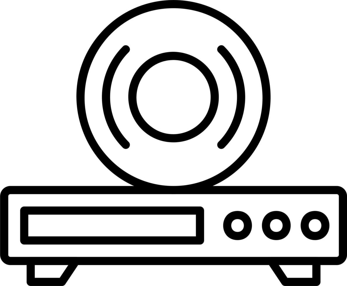 icono de vector de reproductor de cd