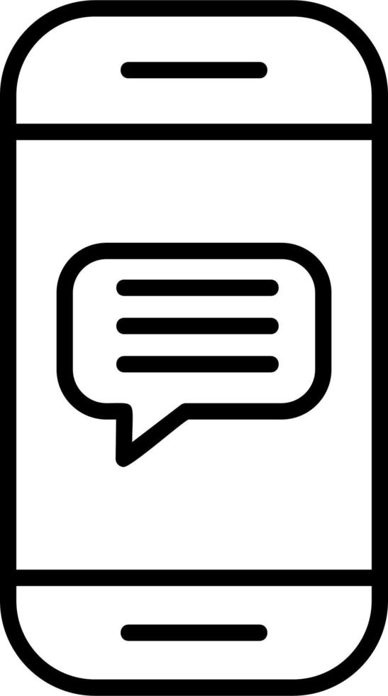 Phone Message Vector Icon