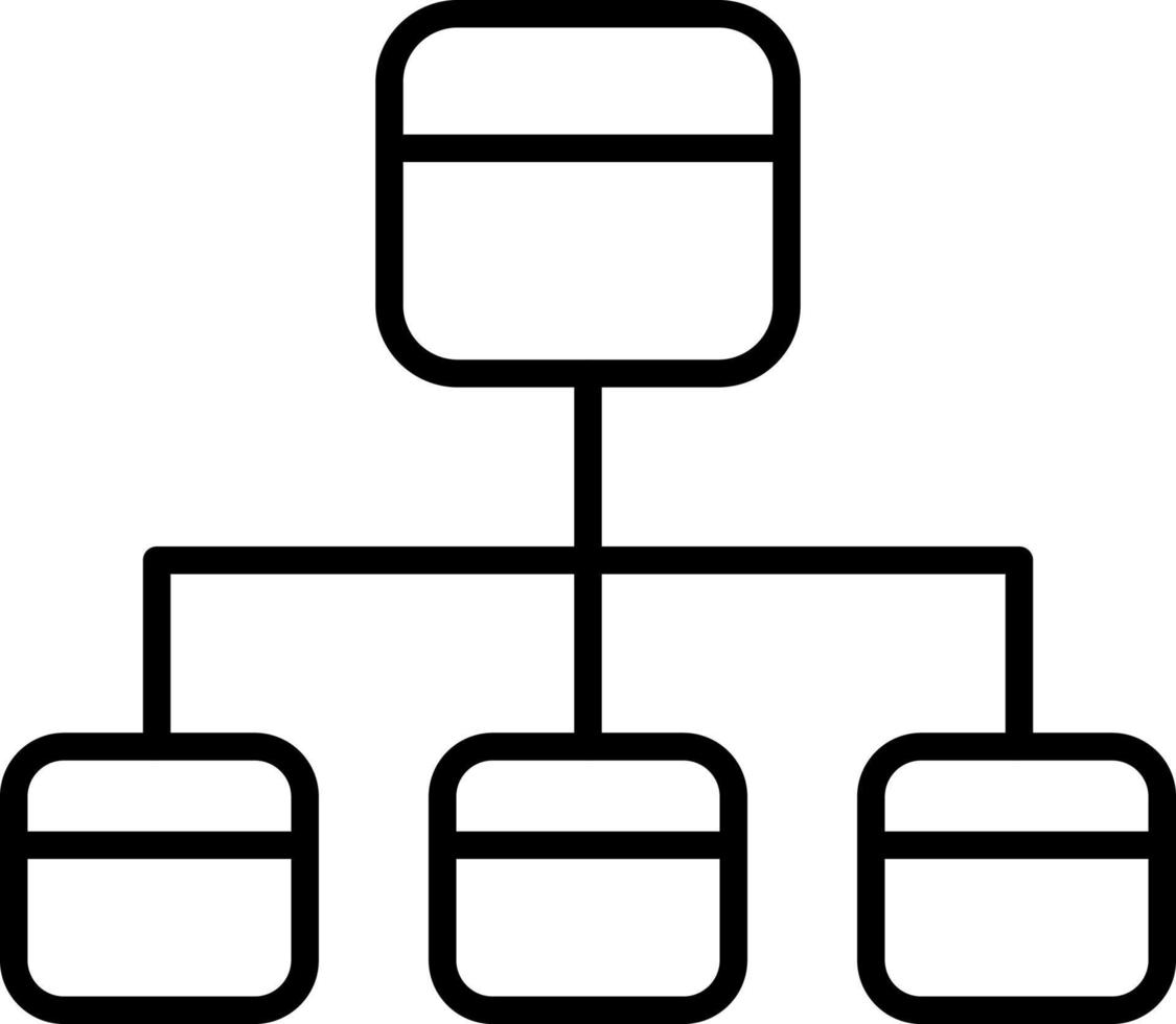 icono de vector de diagrama de flujo