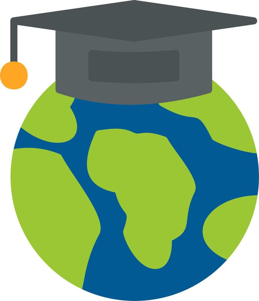 icono de vector de educación global