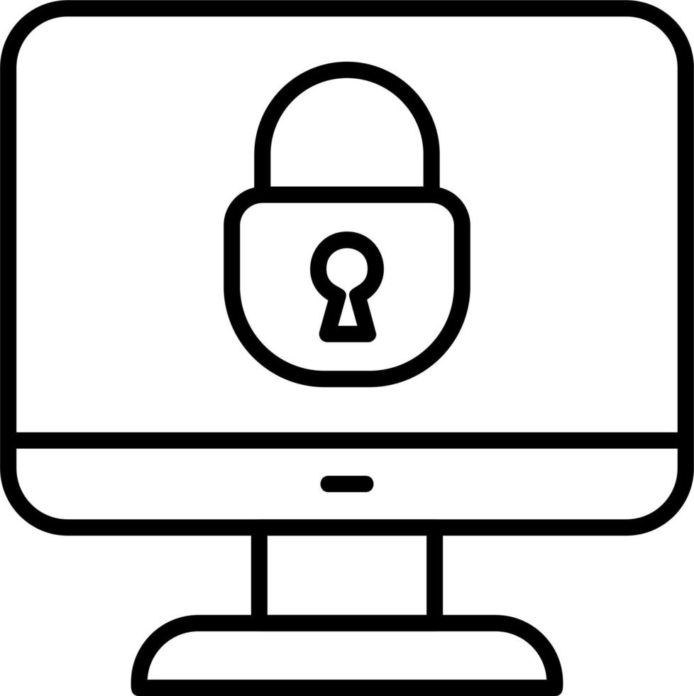 Lock Screen Vector Icon
