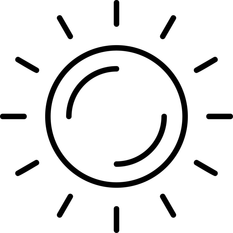 Sun Vector Icon