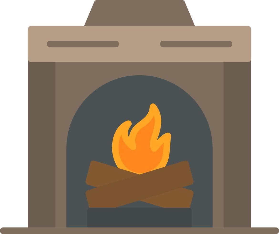 Fireplace Vector Icon