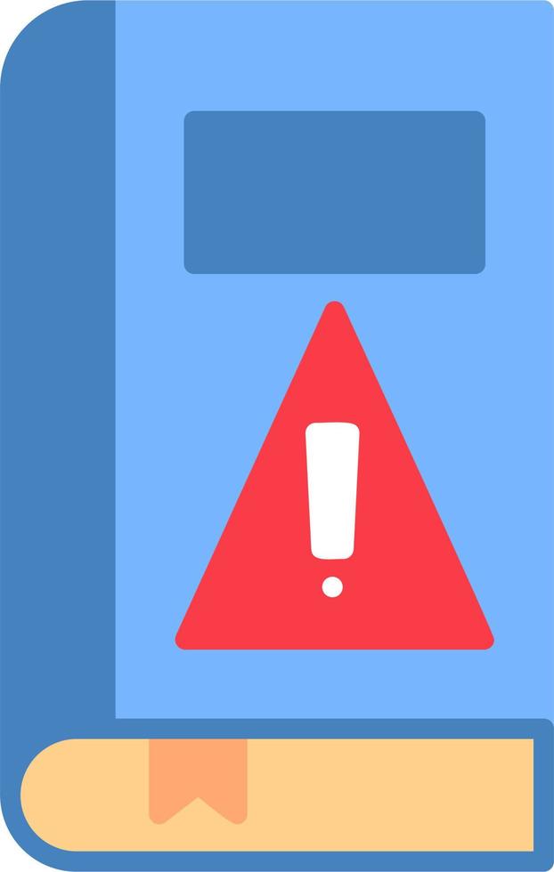 Book Alert Vector Icon