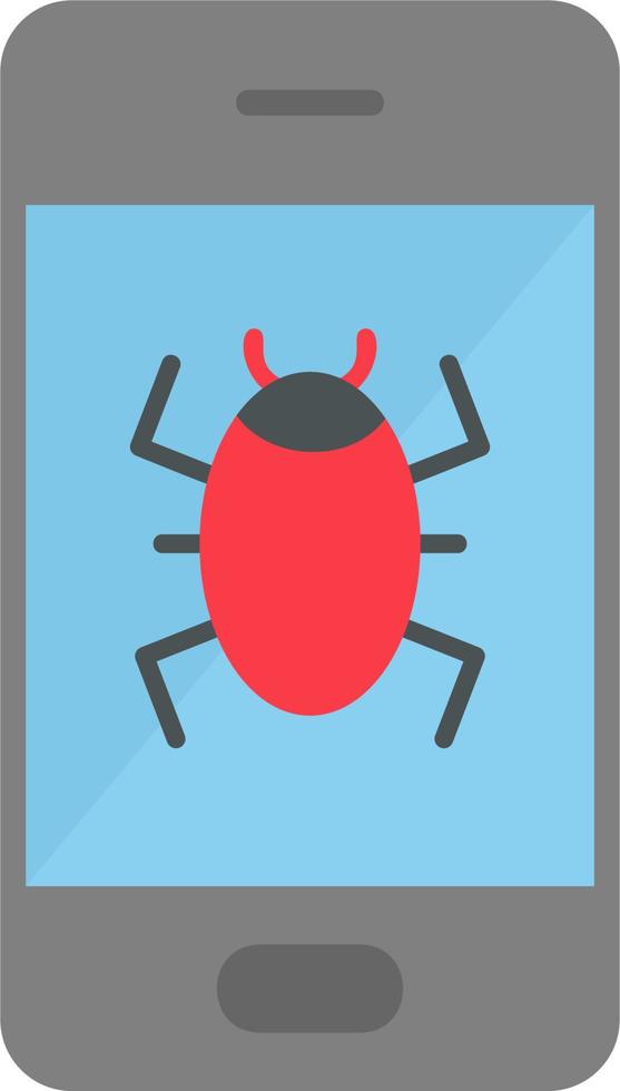 Mobile Virus Vector Icon