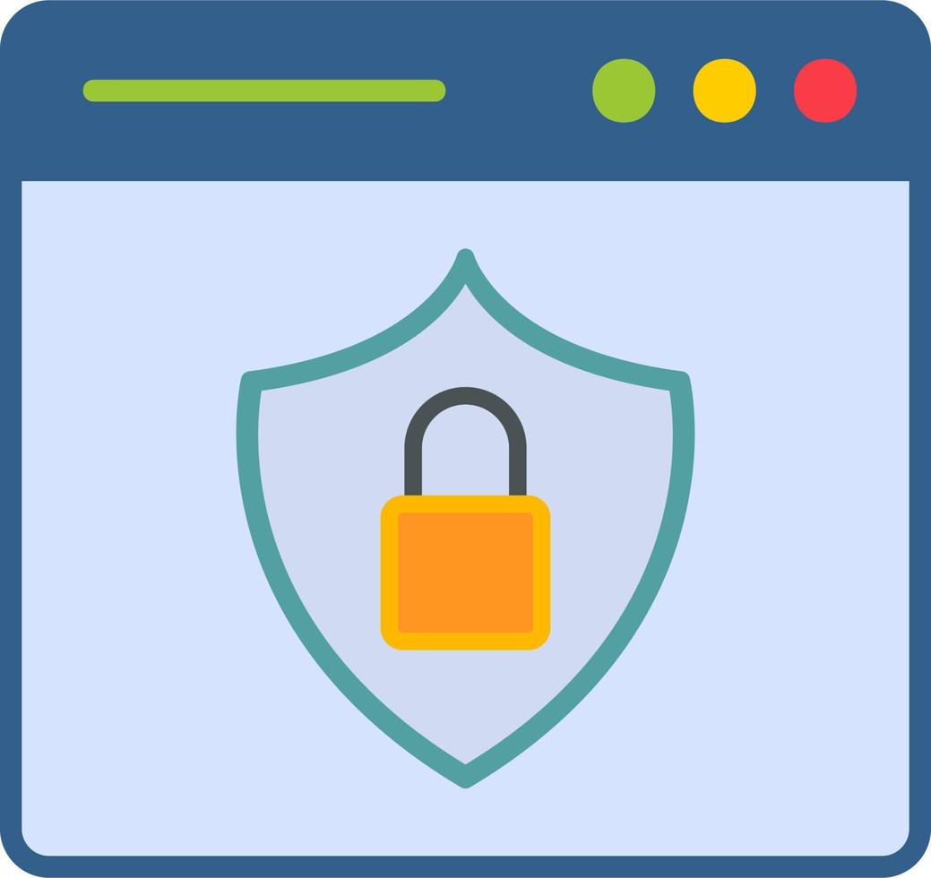 icono de vector de seguridad web