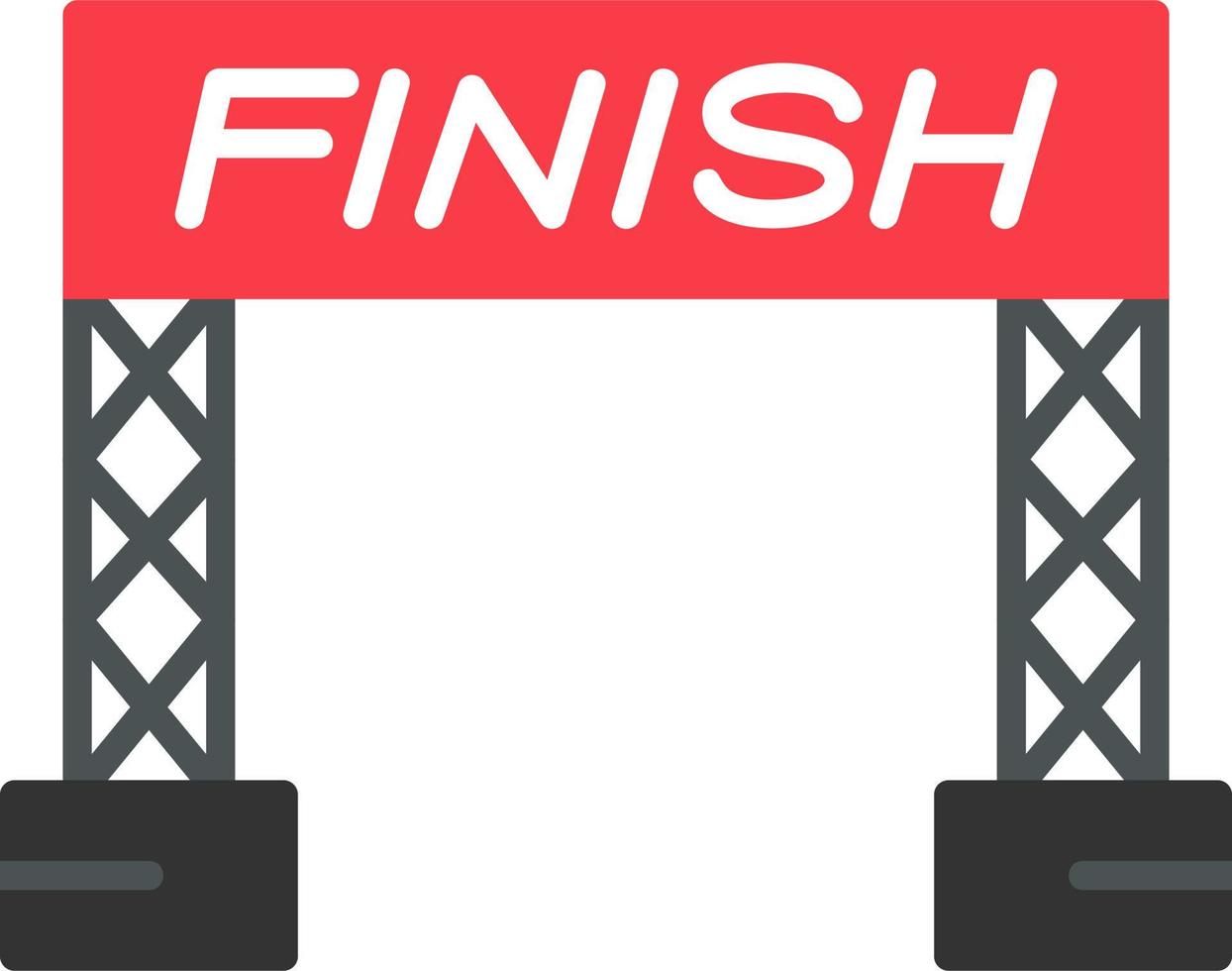 Finish Line Vector Icon