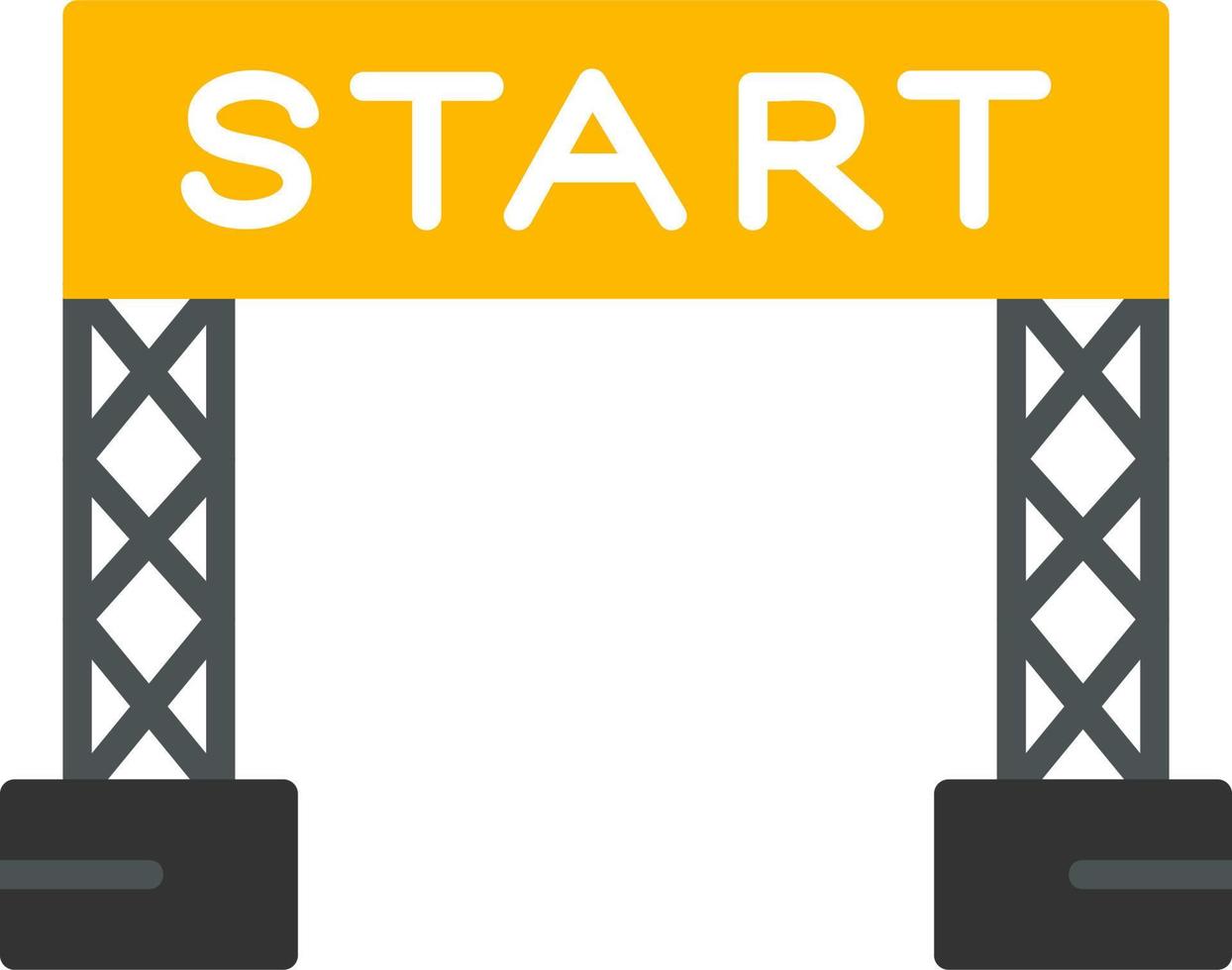 Start Line Vector Icon