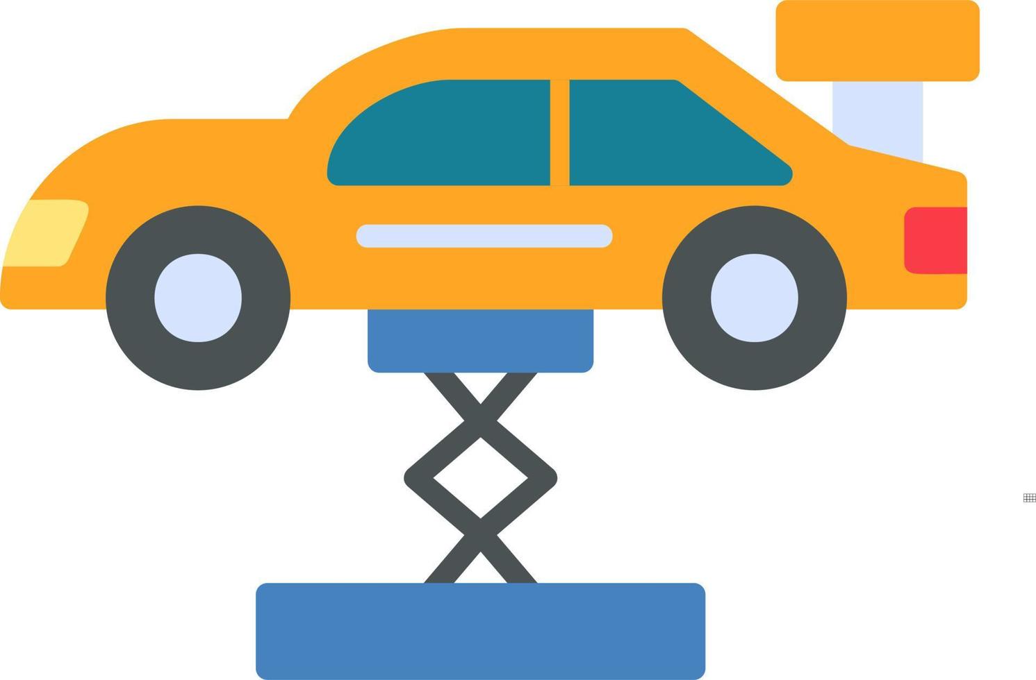 Car Lifting Vector Icon