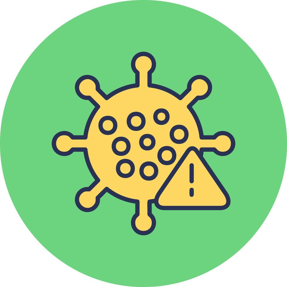 icono de vector de virus