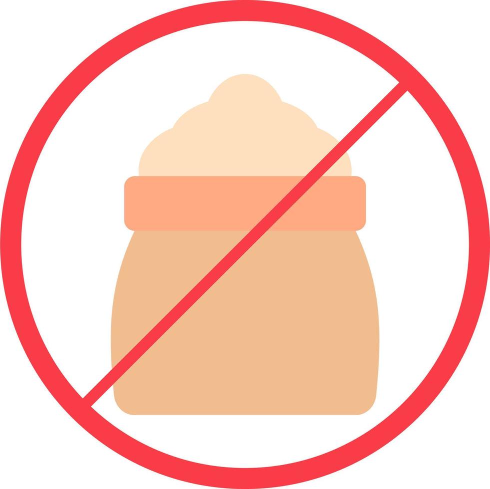 No Sugar Vector Icon