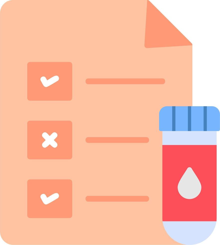 Medical Test Report Vector Icon