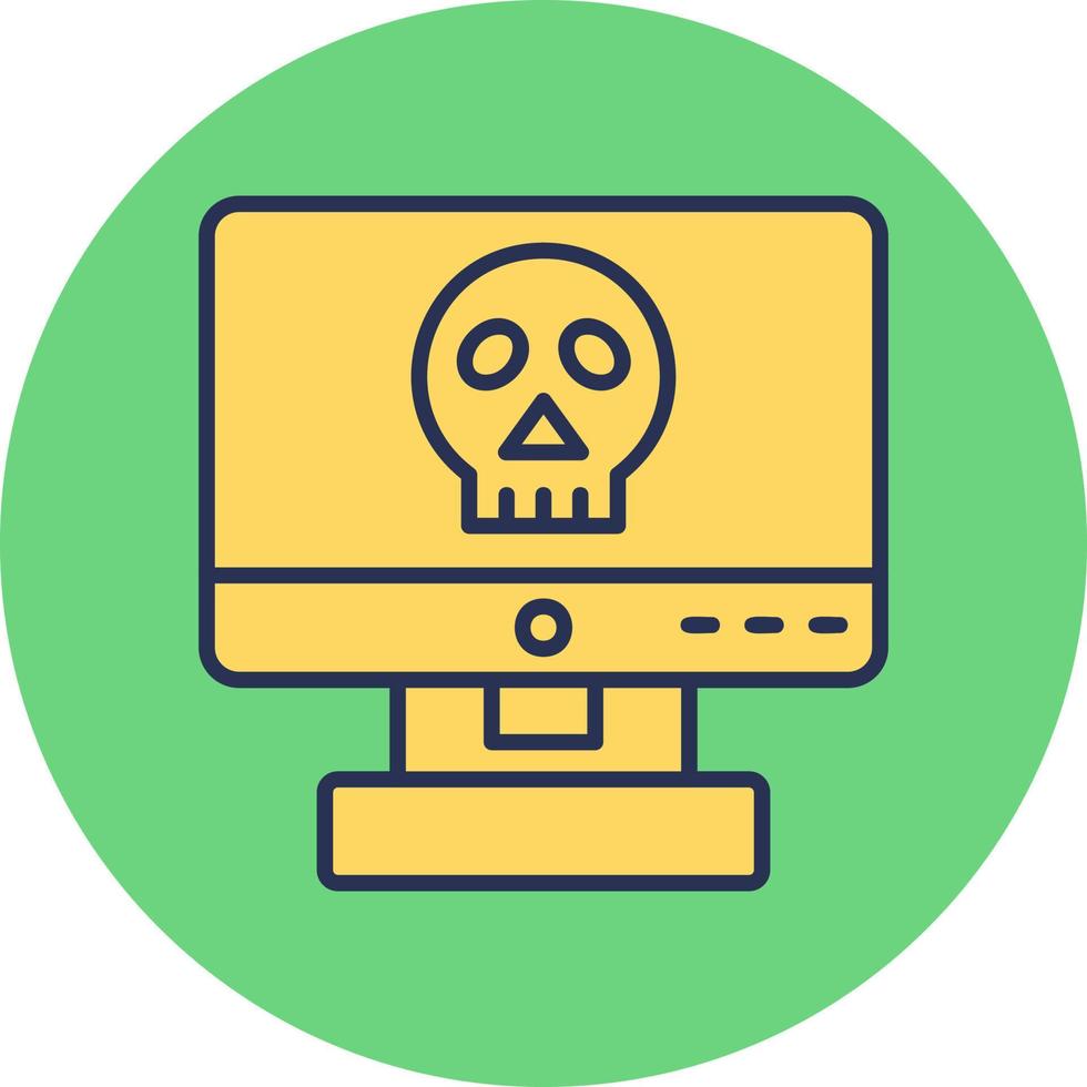 Computer Hacking Vector Icon