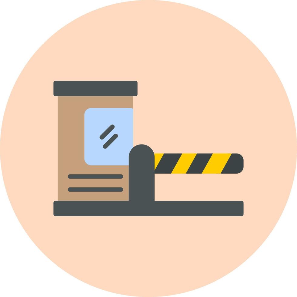 Parking Barrier Vector Icon