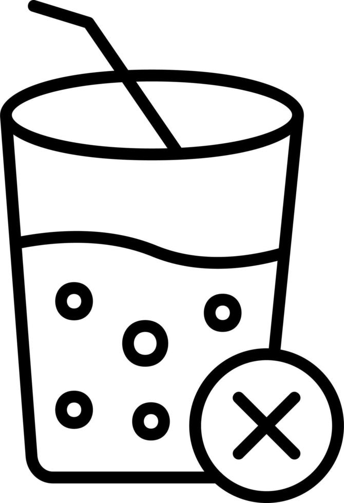 No juices Vector Icon