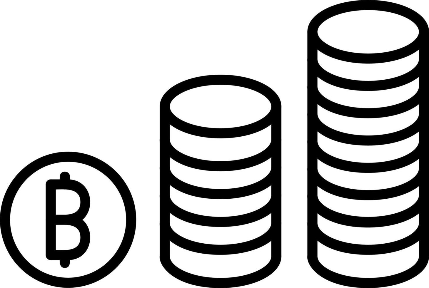 Bitcoins Vector Icon