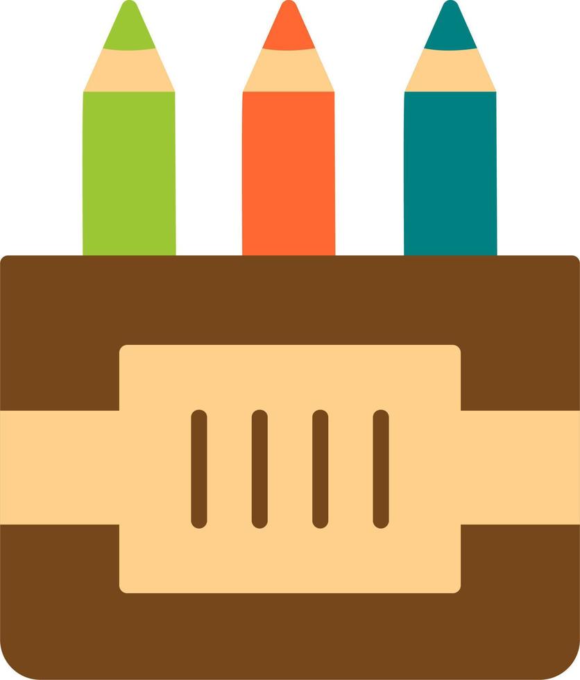 Colored Pencils Vector Icon