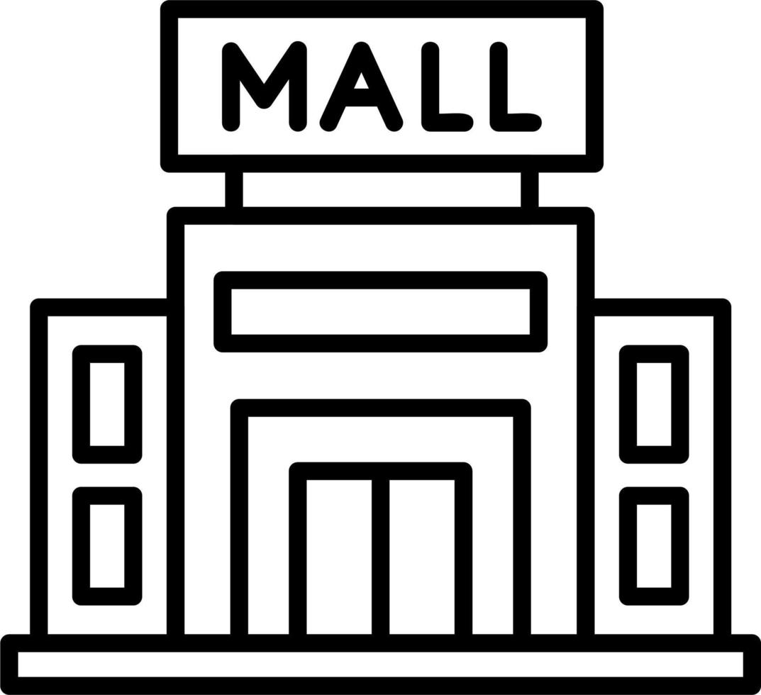 icono de vector de centro comercial