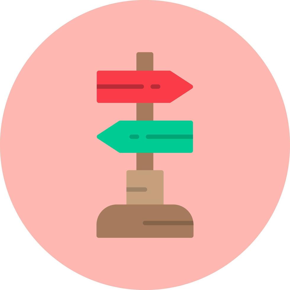 Sign Post Vector Icon