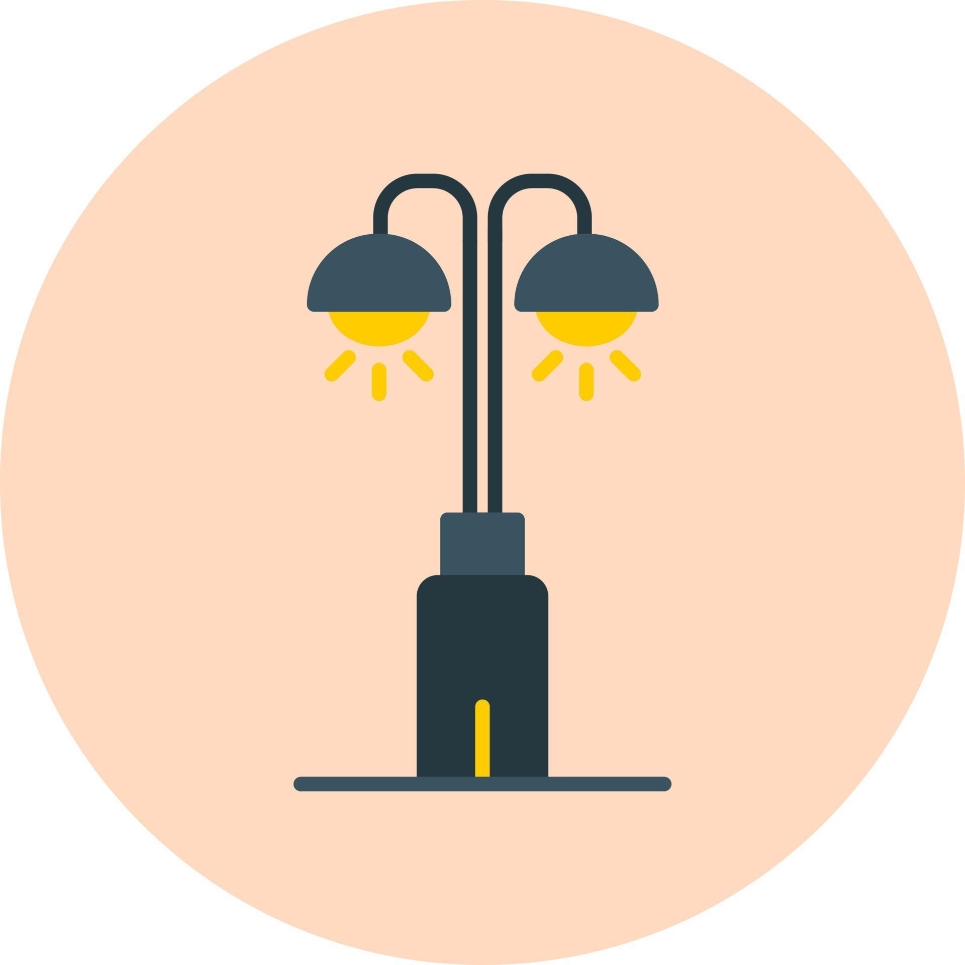 Park Lamp Vector Icon 20015932 Vector Art at Vecteezy