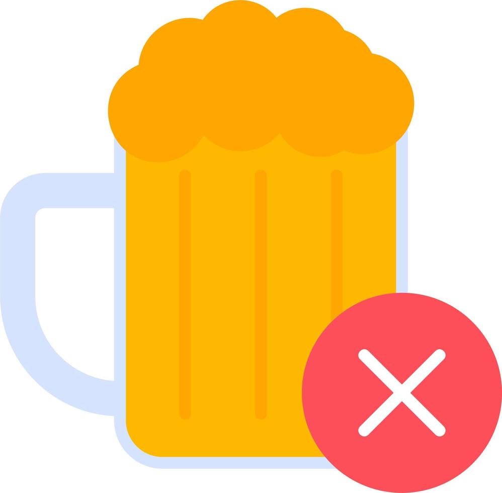 No Alcohol Vector Icon