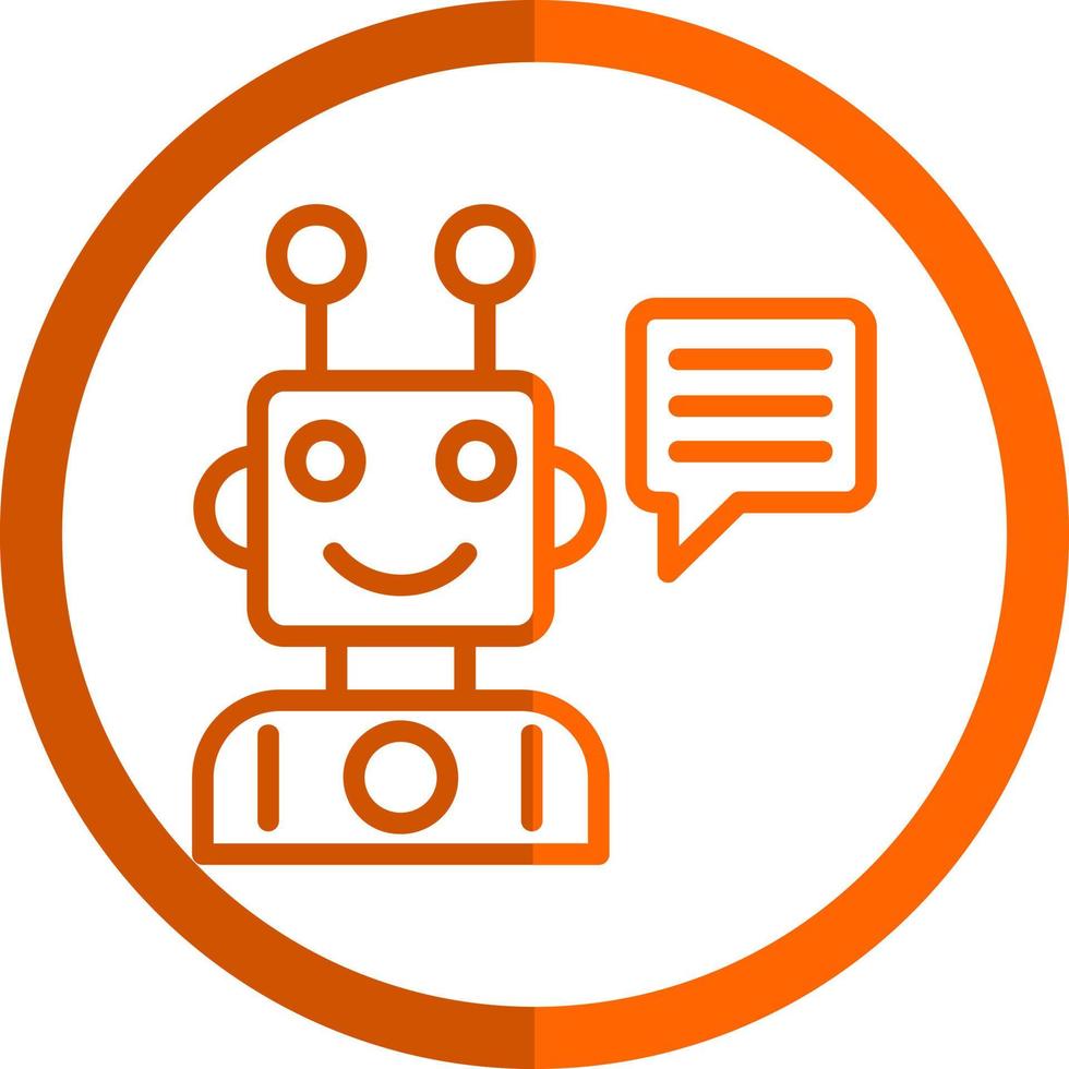 Robot Assistant Vector Icon Design
