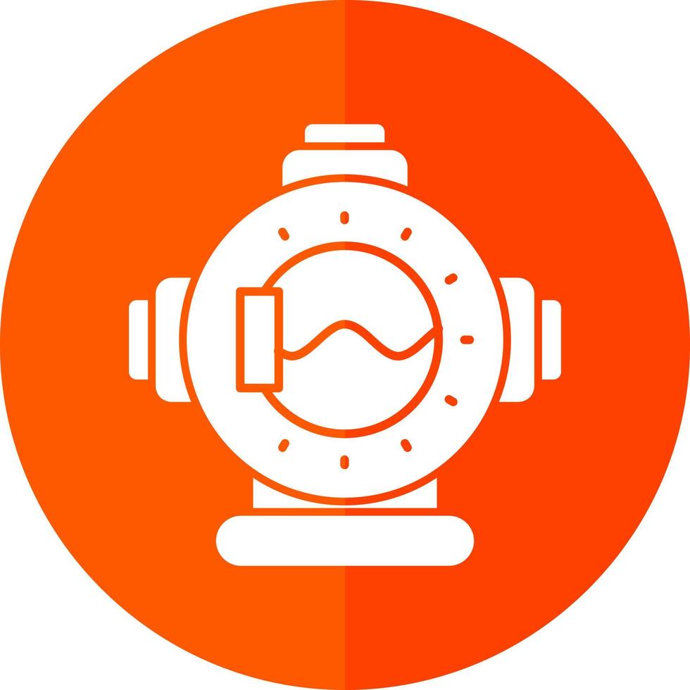 Diving Helmet Vector Icon Design