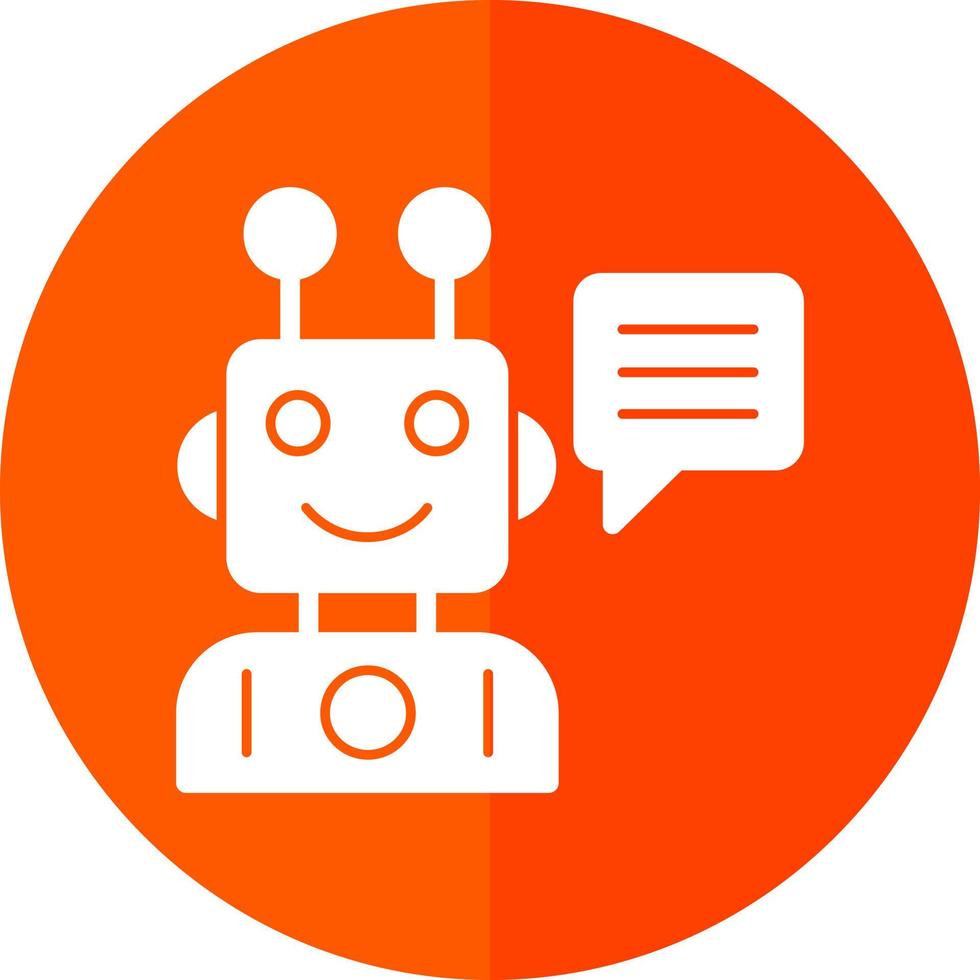 Robot Assistant Vector Icon Design