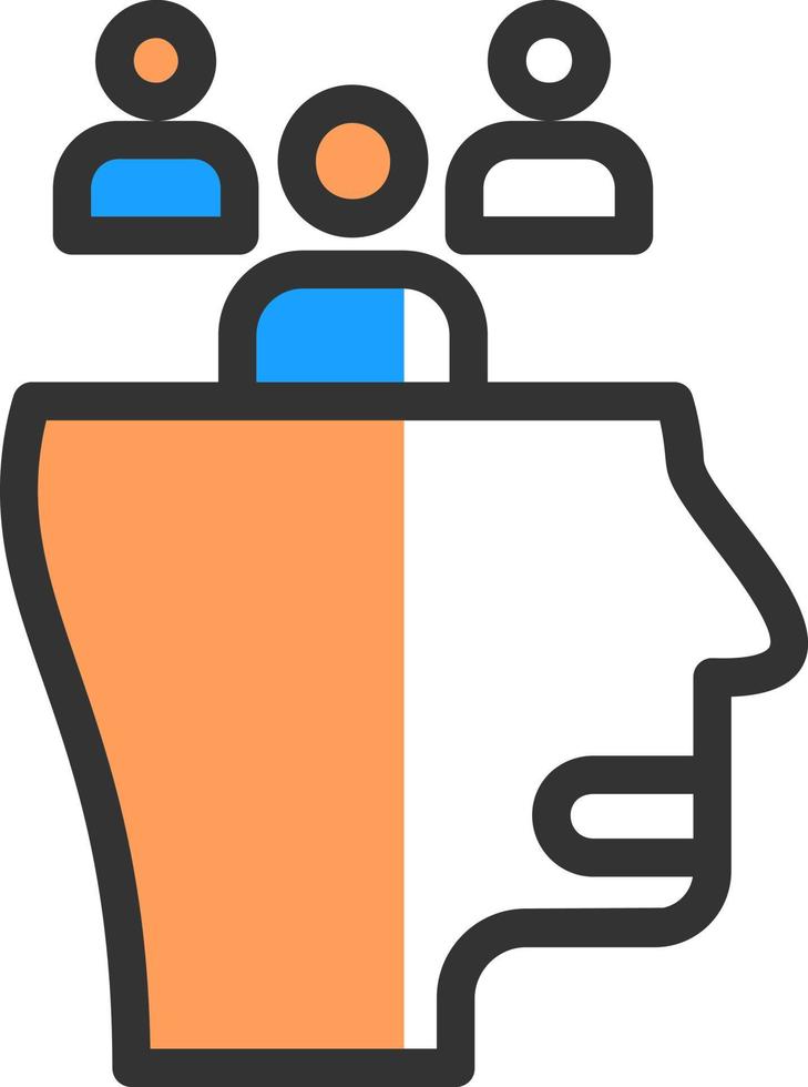 Social Anxiety Vector Icon Design