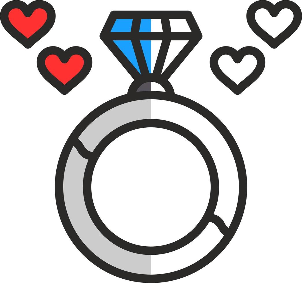 diseño de icono de vector de anillo