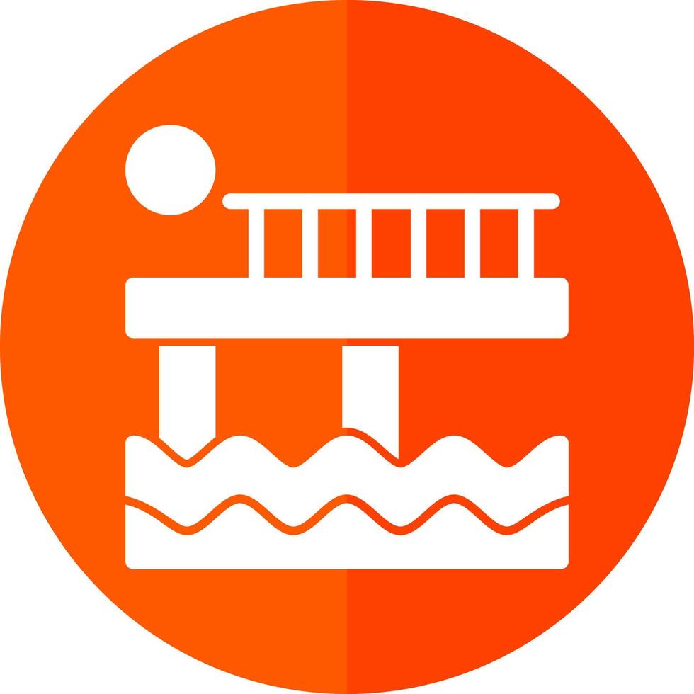 diseño de icono de vector de muelle