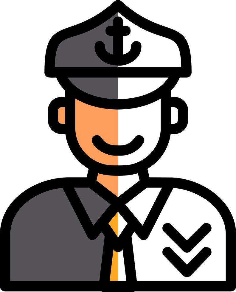 Captain Vector Icon Design