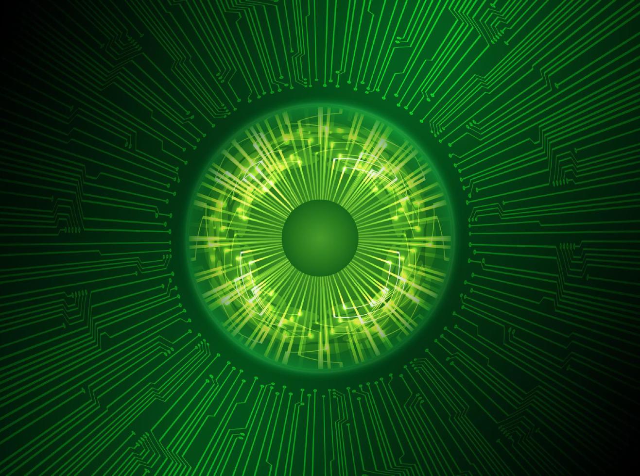 moderno holográfico ojo pelota en tecnología antecedentes vector