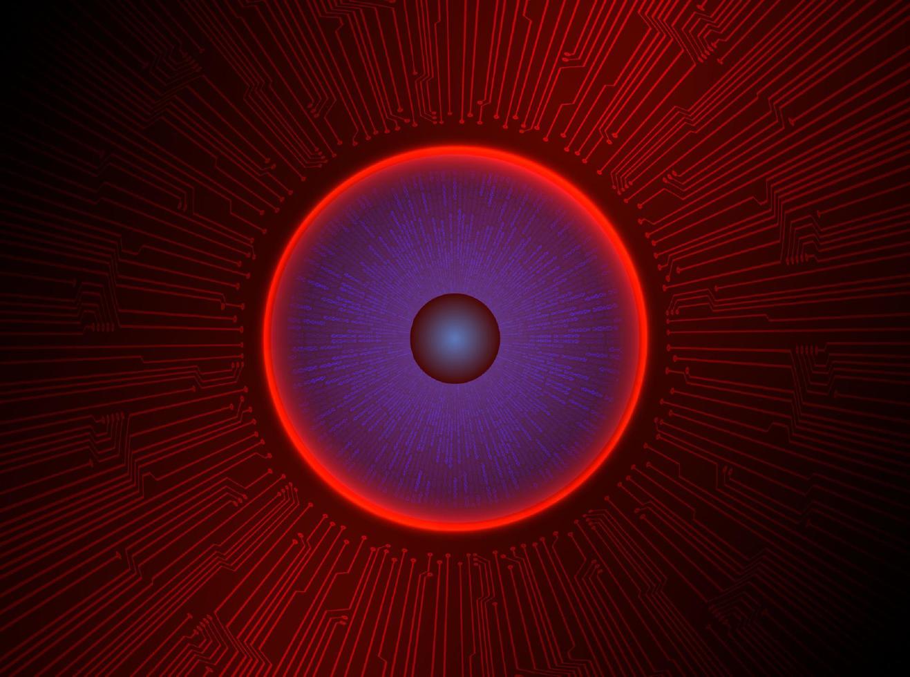 moderno holográfico ojo pelota en tecnología antecedentes vector