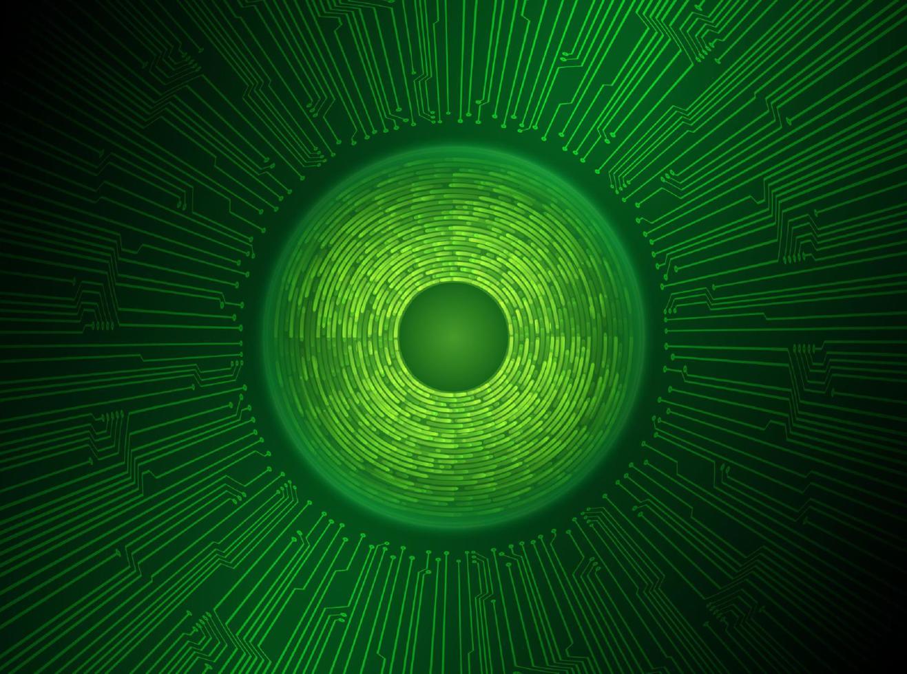 Modern Holographic Eye Ball on Technology Background vector