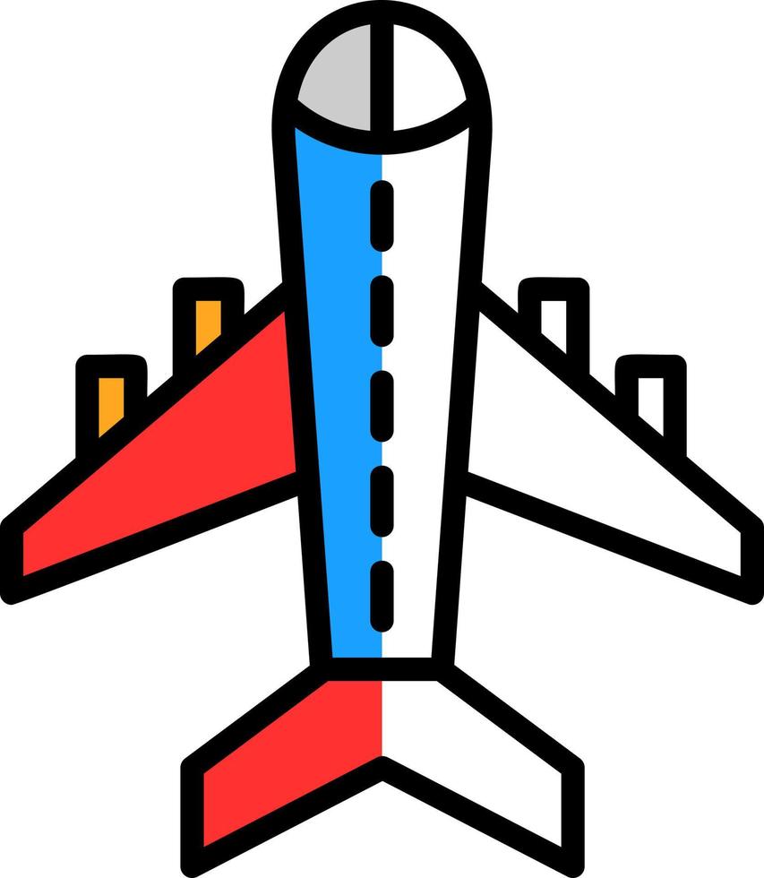 diseño de icono de vector de avión