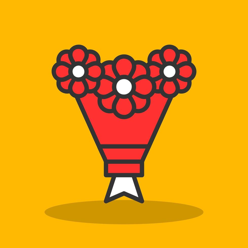 Bouquet Vector Icon Design