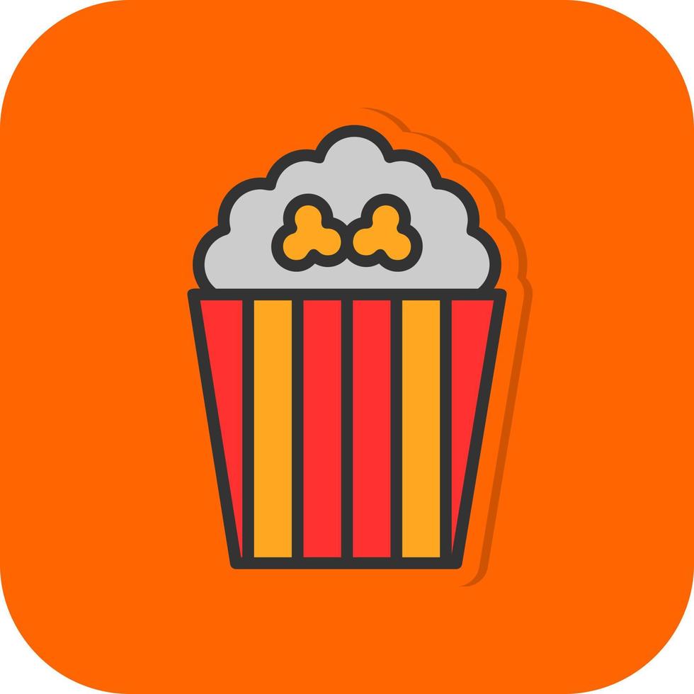 Pop Corn Vector Icon Design