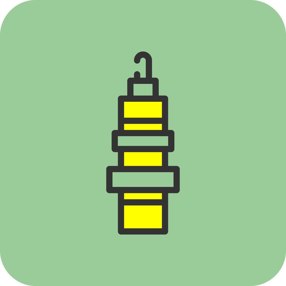 Spark Plug Vector Icon Design