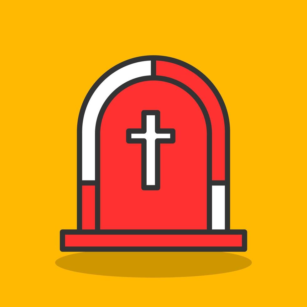 diseño de icono de vector funerario