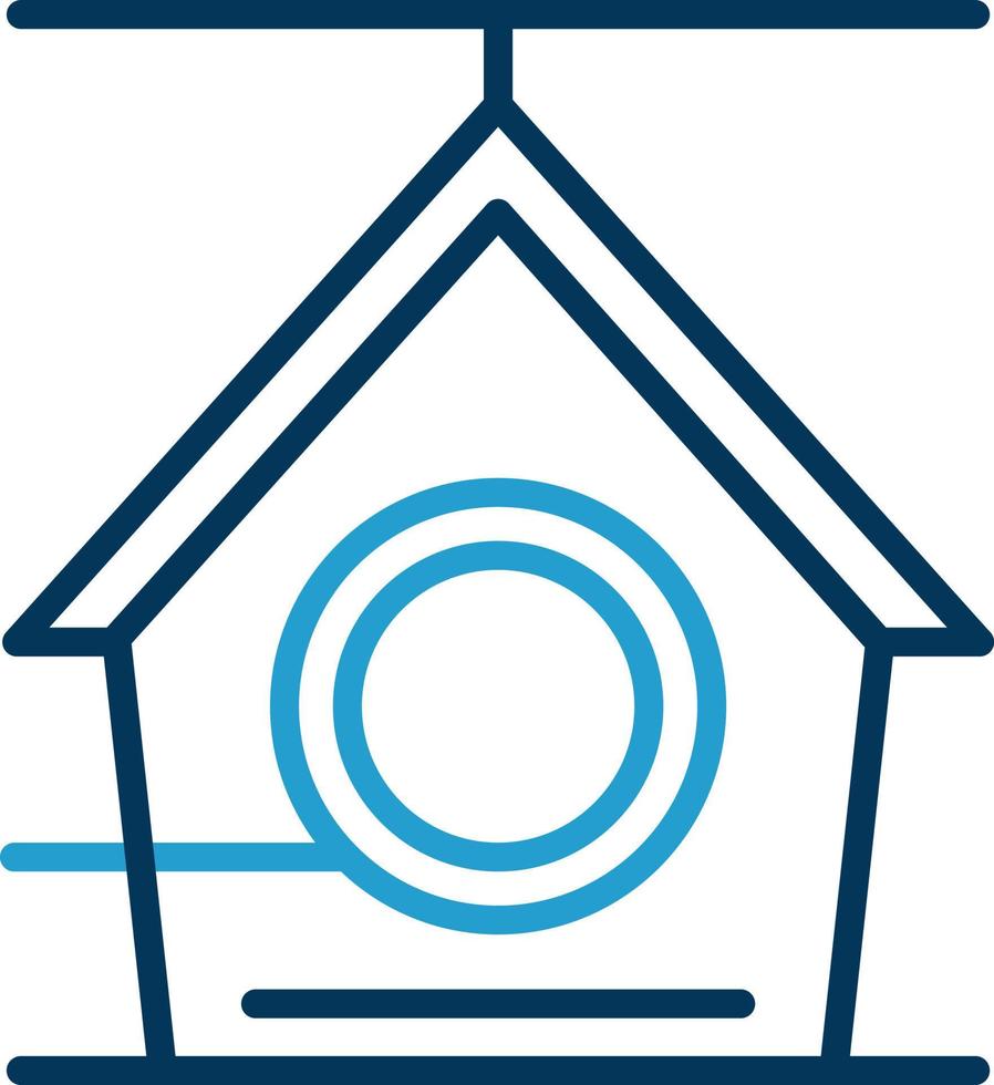 Bird House Vector Icon Design