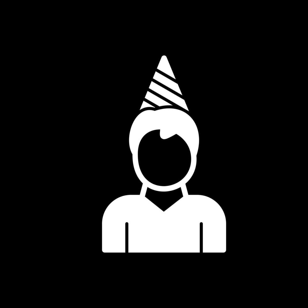 diseño de icono de vector de niño de cumpleaños