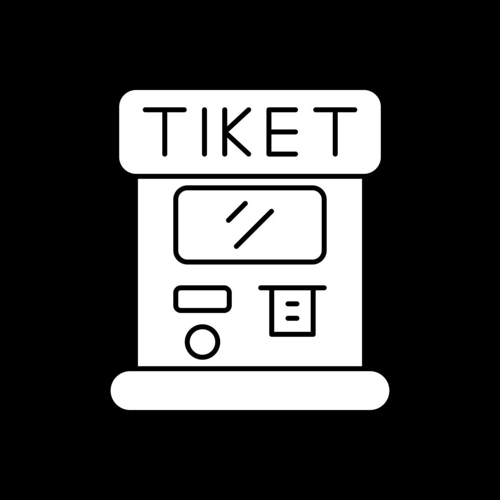 Ticket Machine Vector Icon Design