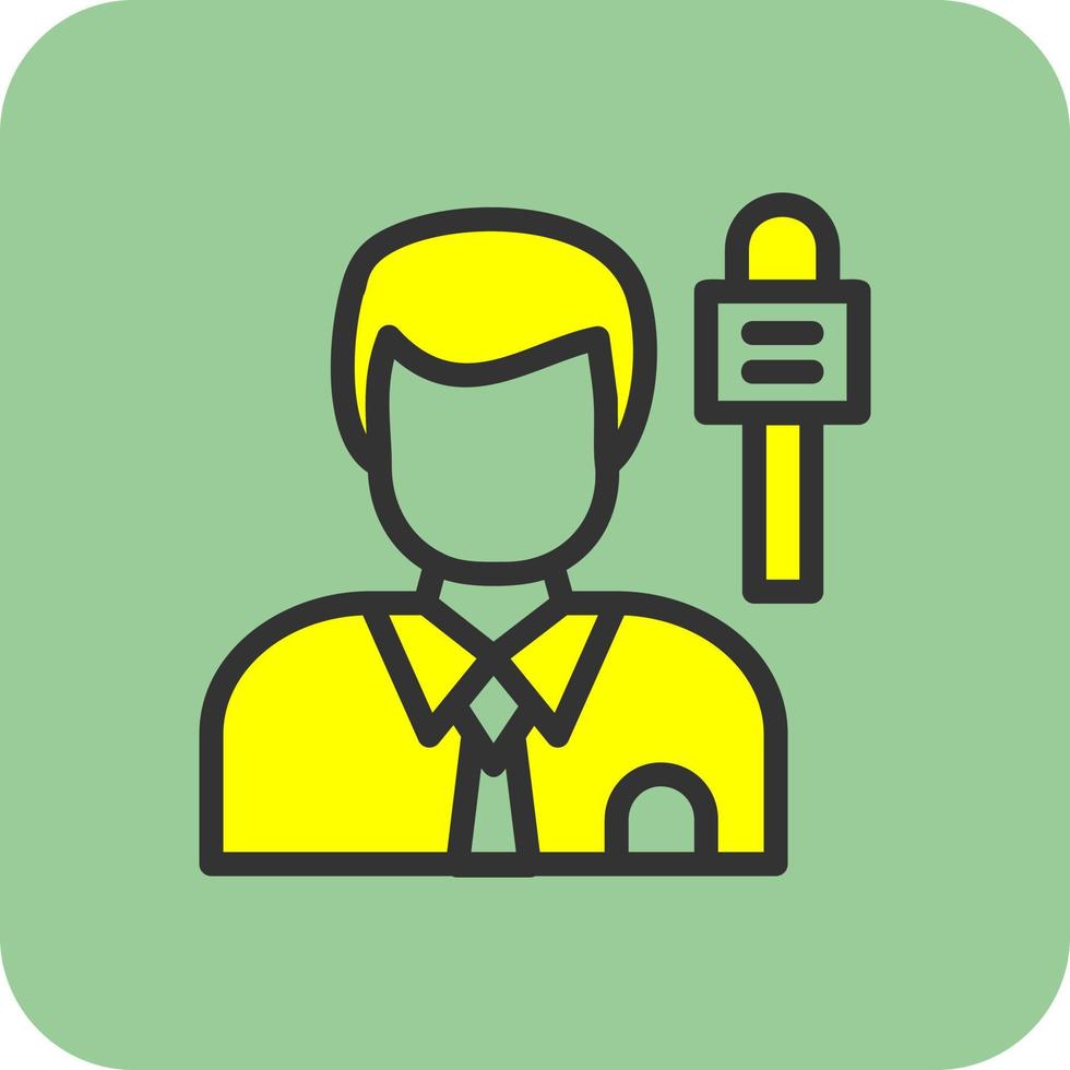 Journalist Vector Icon Design