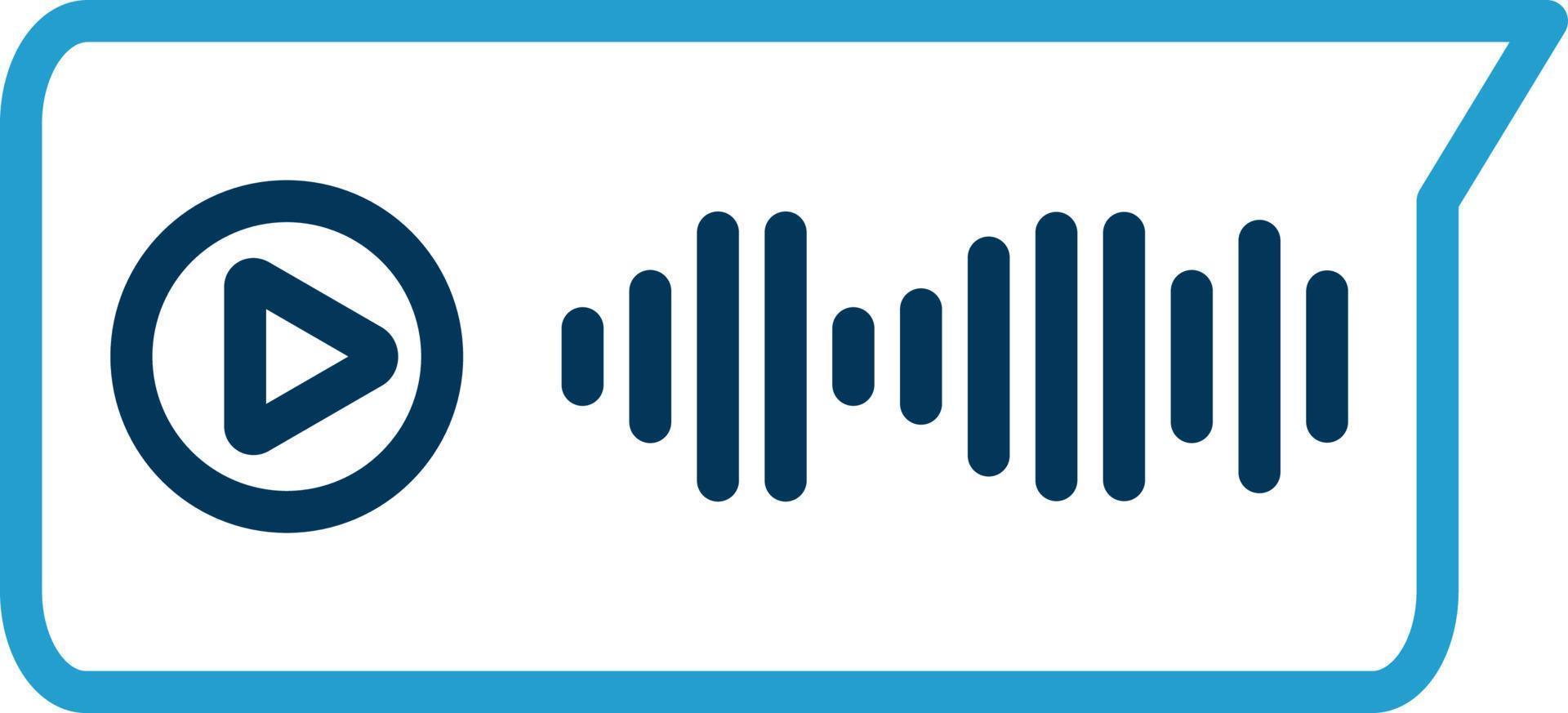 Voice Message Vector Icon Design