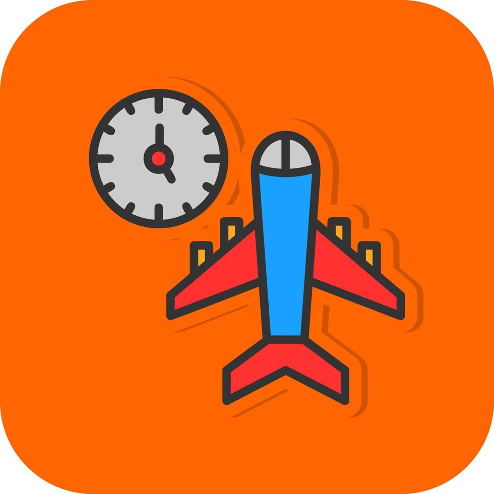 Flight Timings Vector Icon Design