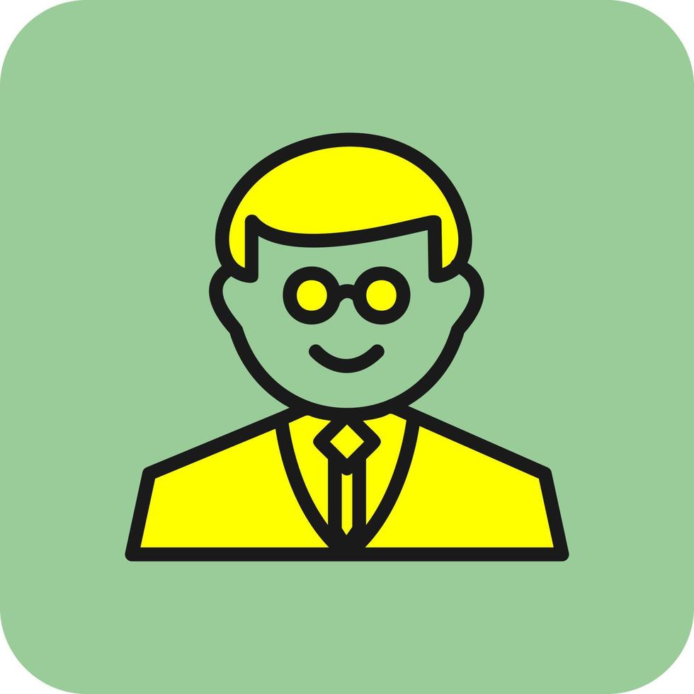 Professor Vector Icon Design