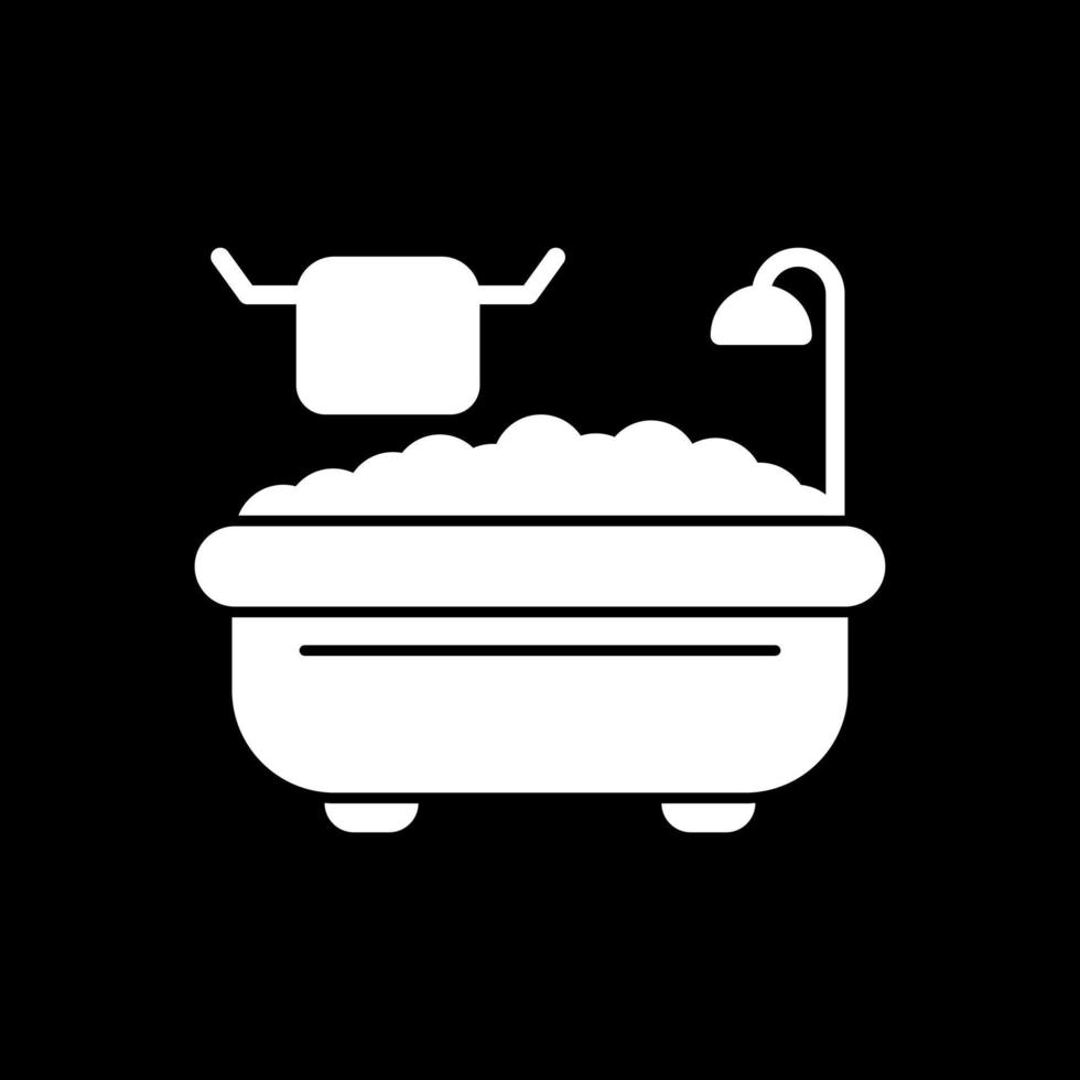 diseño de icono de vector de bañera