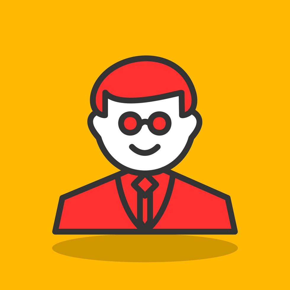 Professor Vector Icon Design