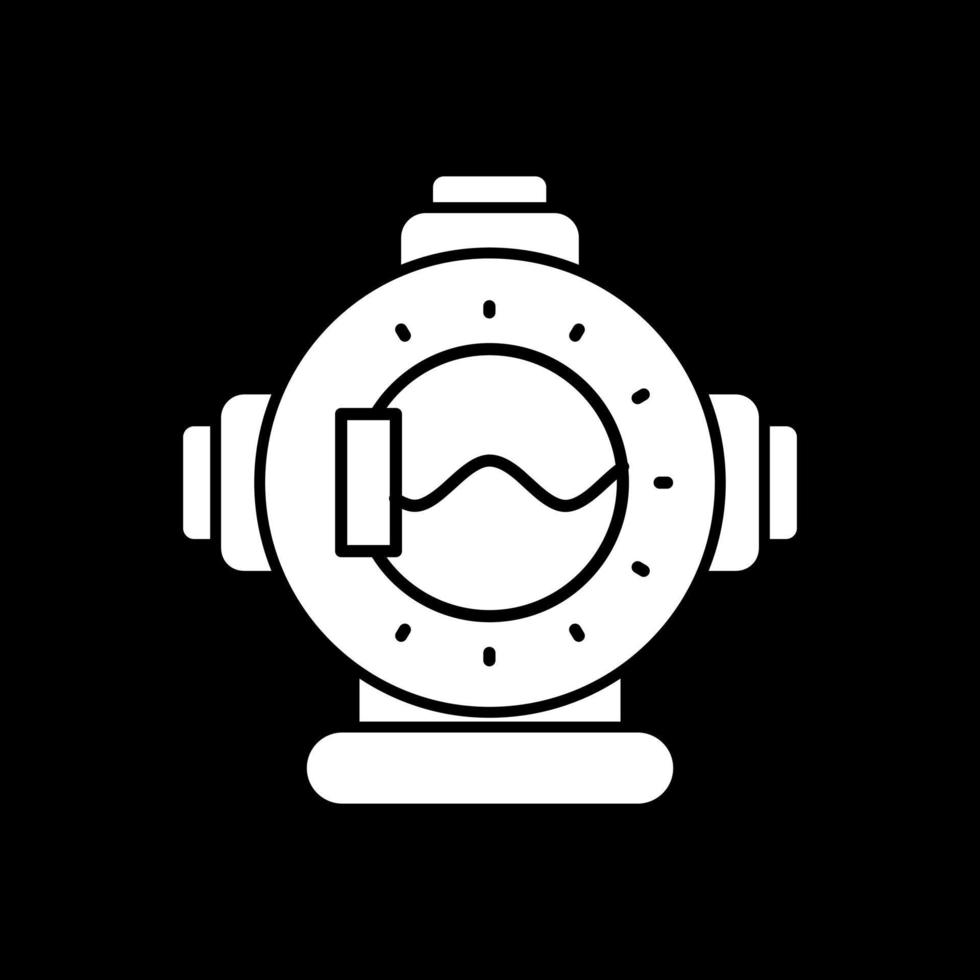 Diving Helmet Vector Icon Design